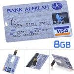 Cartão de Crédito Estilo USB 2.0 Flash 8GB CUD-48475